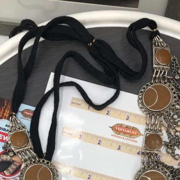 Afghan Brown Stone Belly Belt, Boho Belt, Belly Chains, Tribal Dance Belt, - Picture 8 of 8